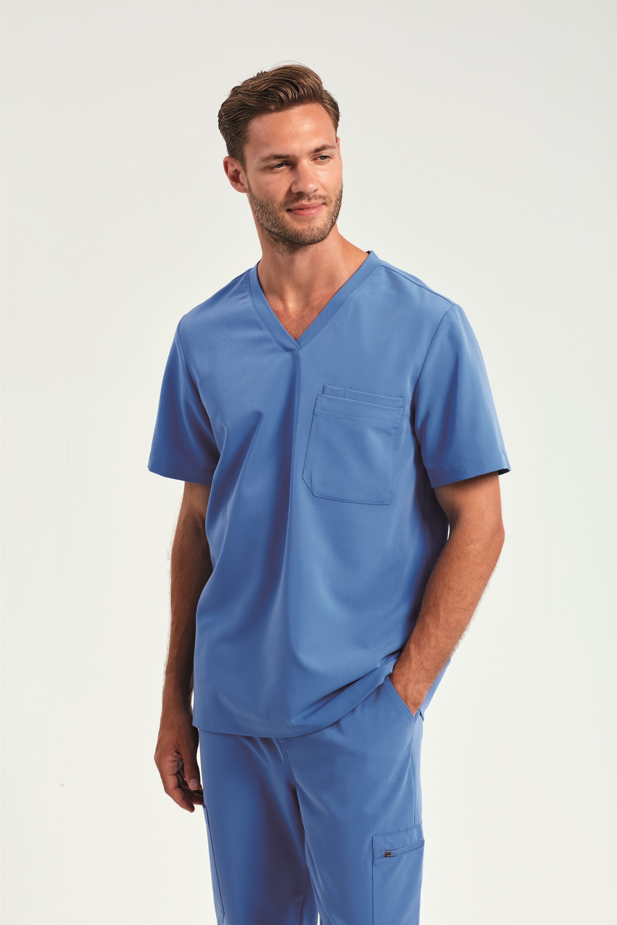 Limitless Casacca Uomo MW301 in Ceil Blue — Mediswear lifestyle